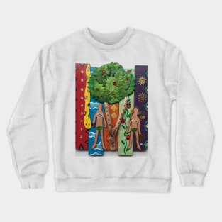 Adam and Eve by Harriette Knight Crewneck Sweatshirt